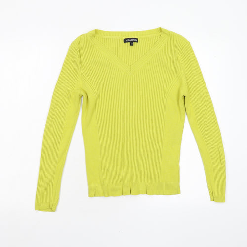 Debenhams Womens Yellow   Pullover Jumper Size 12