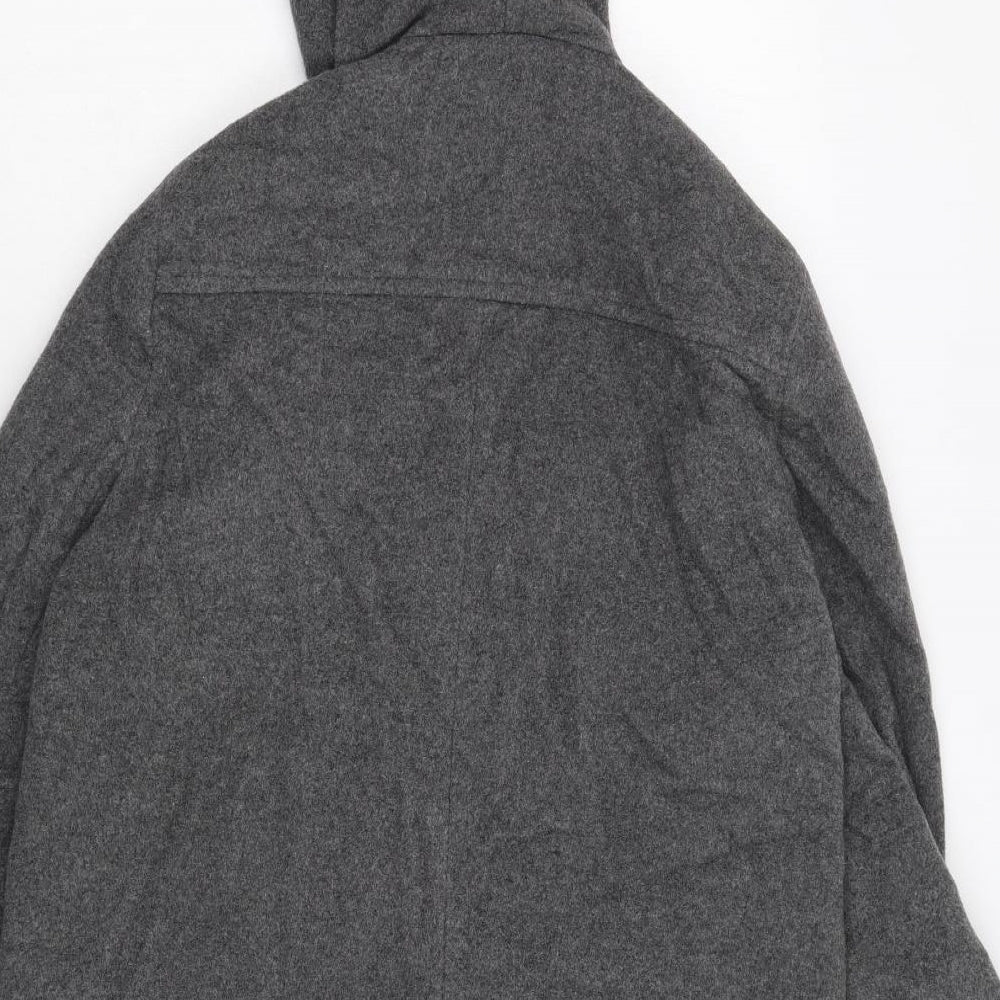 Style Collection Womens Grey   Overcoat Coat Size 14