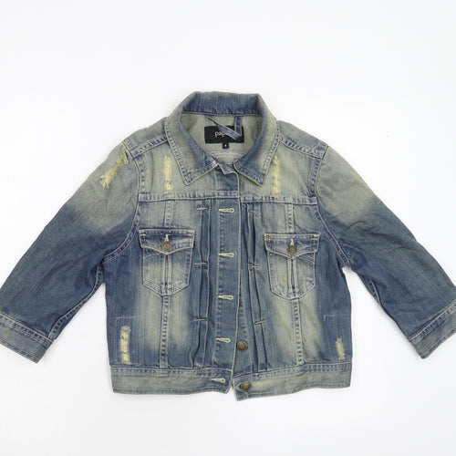 Papaya Womens Blue  Denim Jacket  Size 8