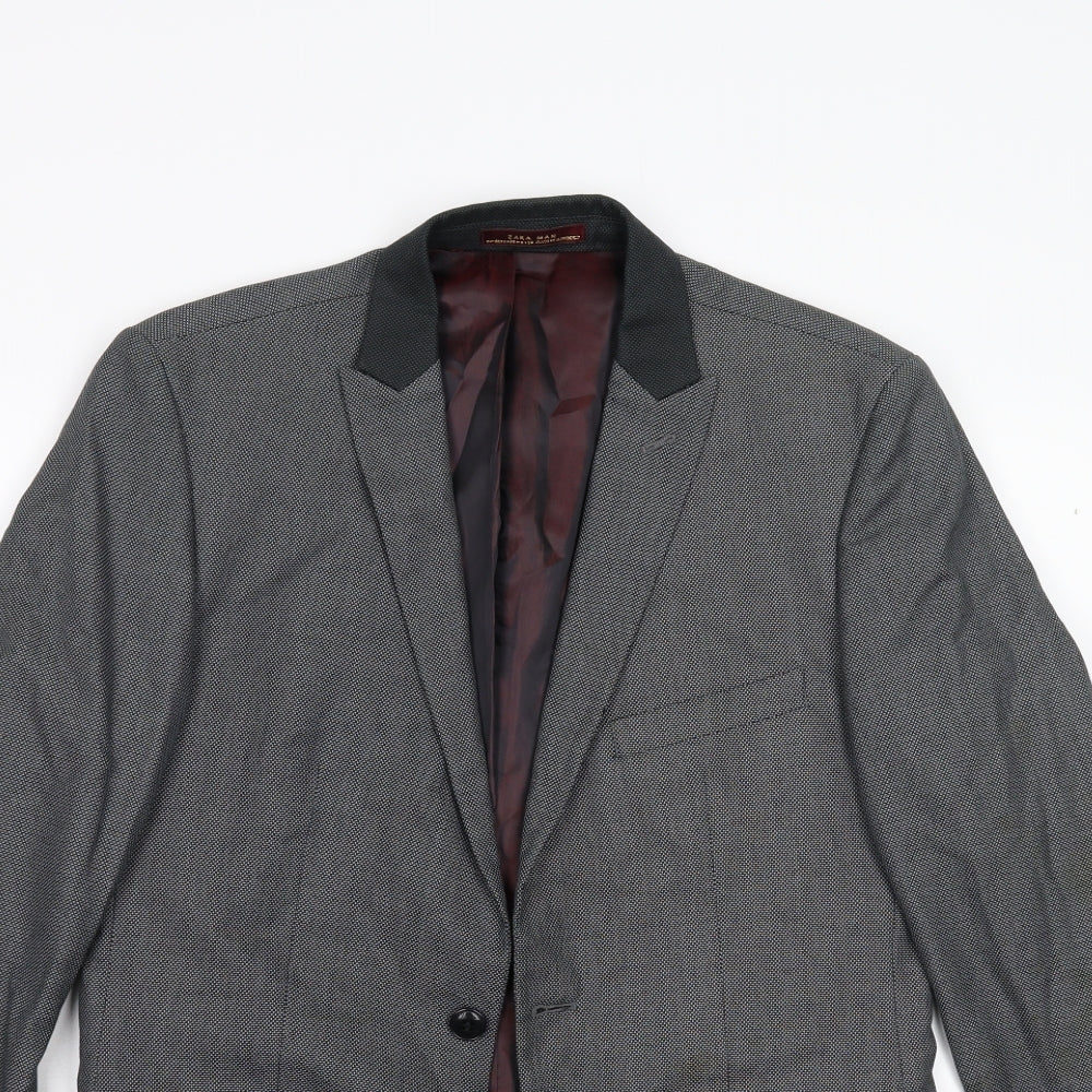 Zara Man Mens Grey   Jacket Suit Jacket Size 38