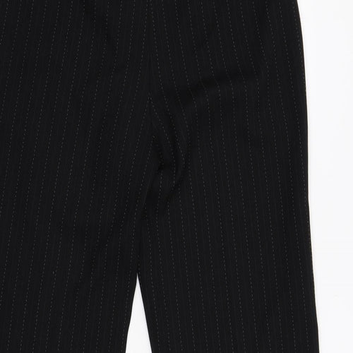 Evie Womens Black Striped  Trousers  Size 12 L31 in