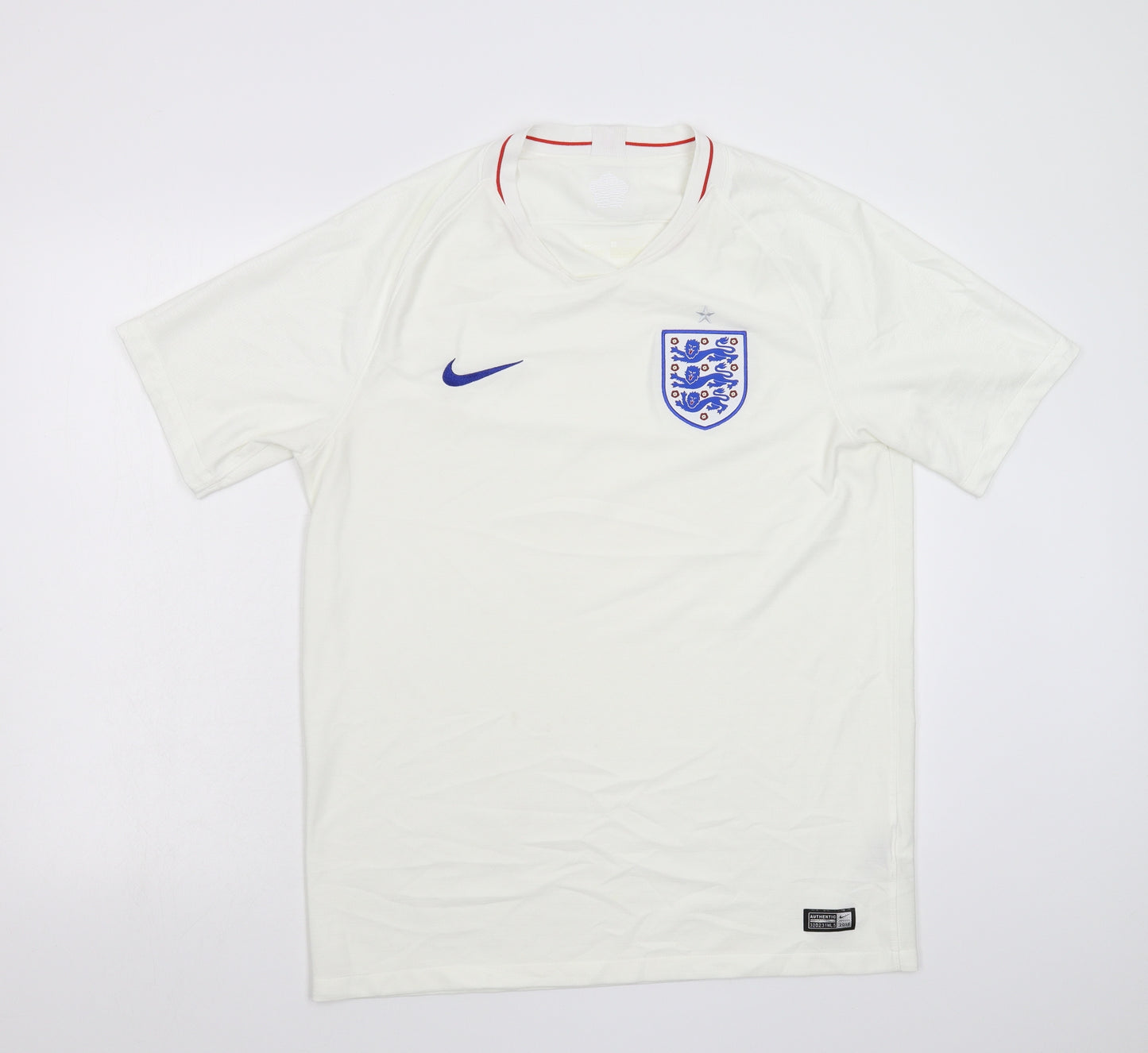 Nike Mens White    T-Shirt Size L  - Three Lions England