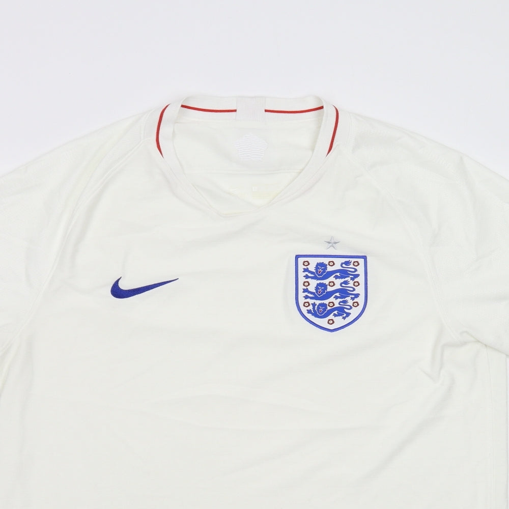 Nike Mens White    T-Shirt Size L  - Three Lions England