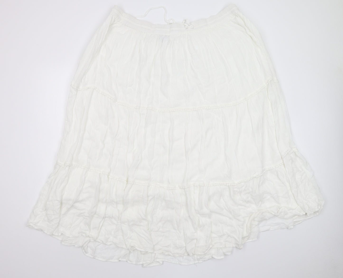 Yours Womens White   Maxi Skirt Size 26