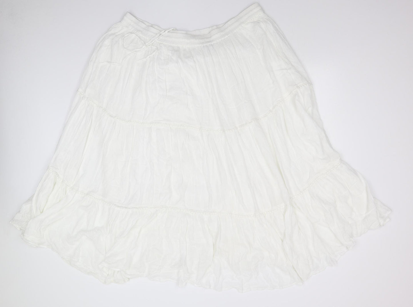 Yours Womens White   Maxi Skirt Size 26