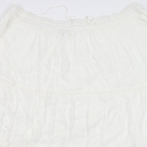 Yours Womens White   Maxi Skirt Size 26