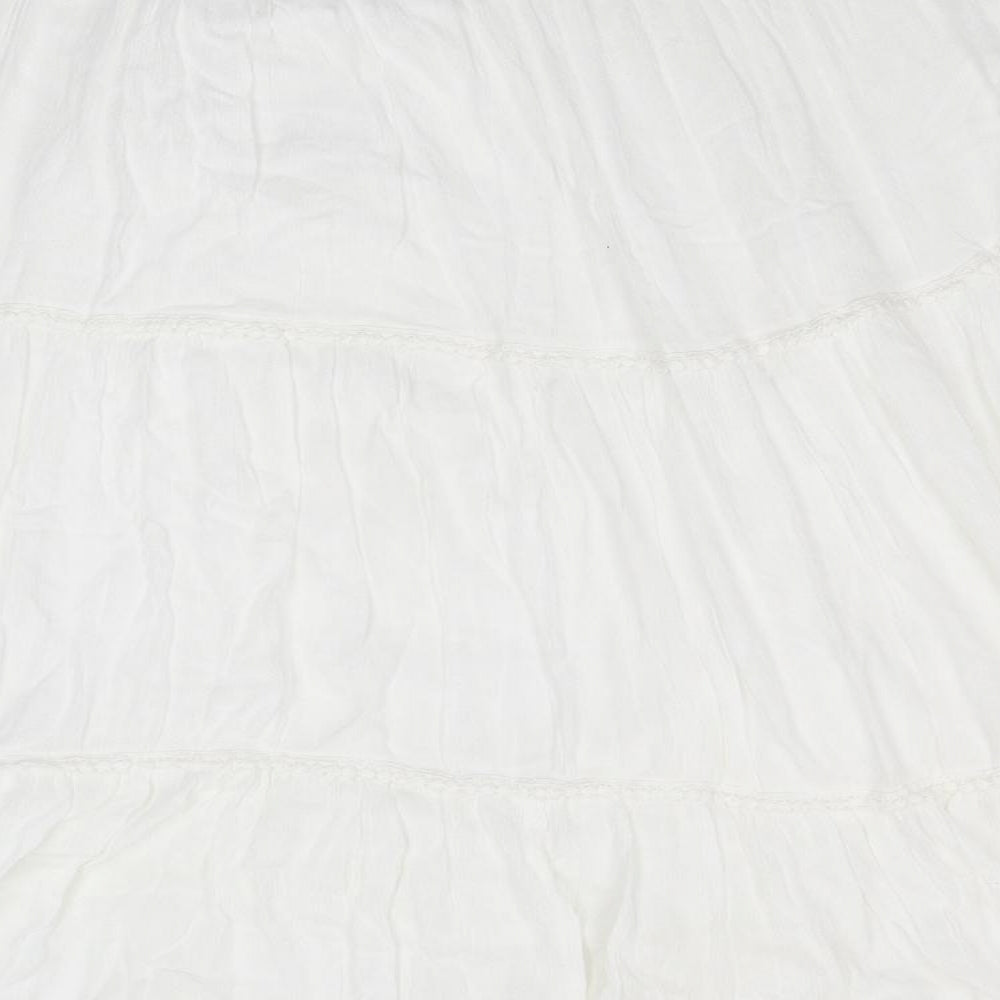 Yours Womens White   Maxi Skirt Size 26