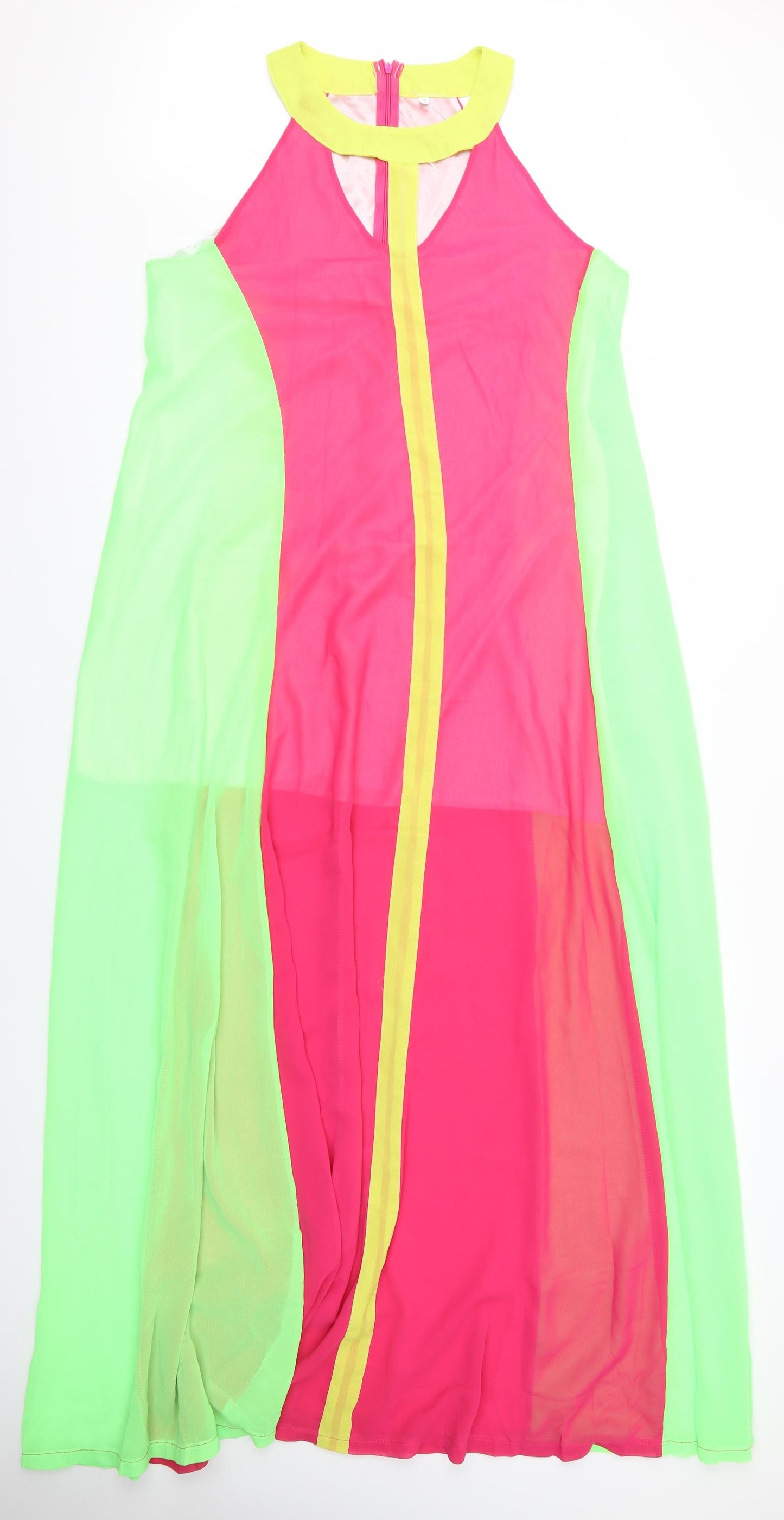 Preworn Womens Multicoloured   Maxi  Size L  - Multi Florescent Dress