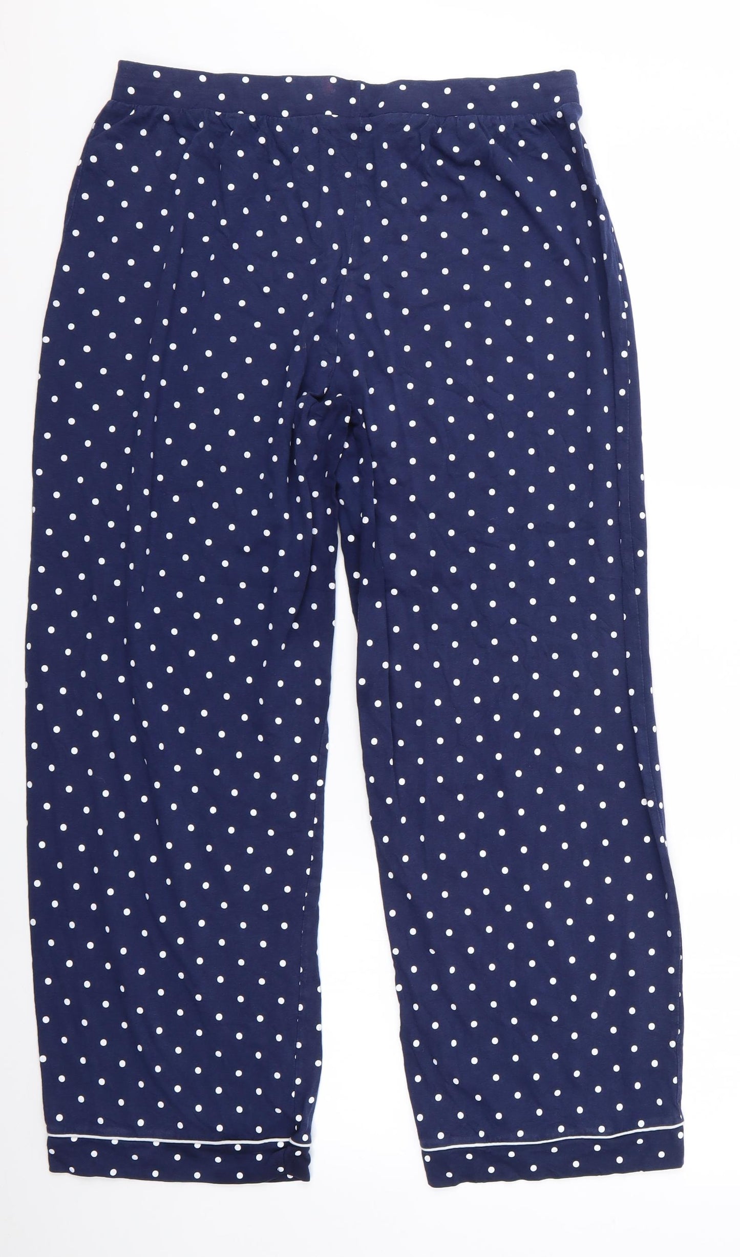 TU Womens Blue Polka Dot   Lounge Pants Size 16  - TU Lounge Pants