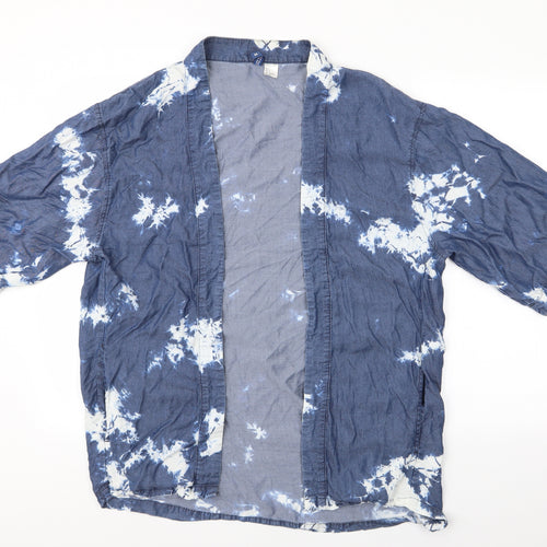 Divided Womens Blue   Kimono Jacket Size 6  - Tye Dye - Divided Lightweight Jacket