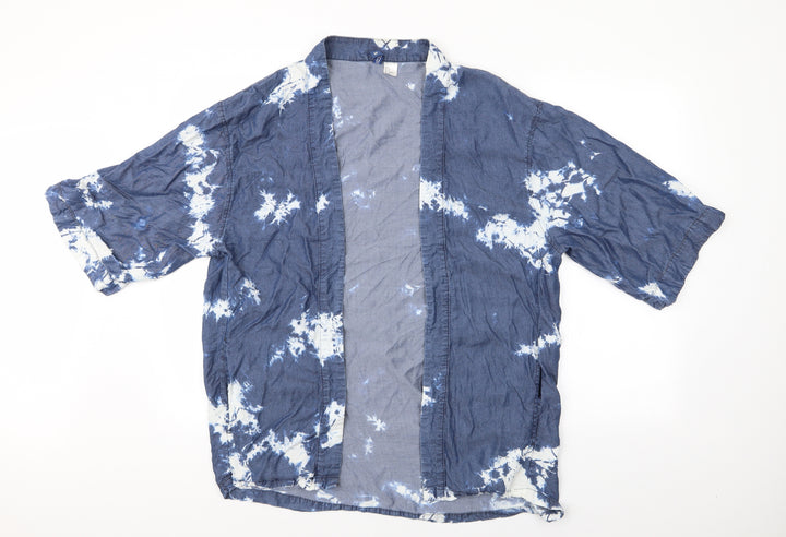 Divided Womens Blue Kimono Jacket Size 6 - Tye Dye - Divided Lightweight Jacket