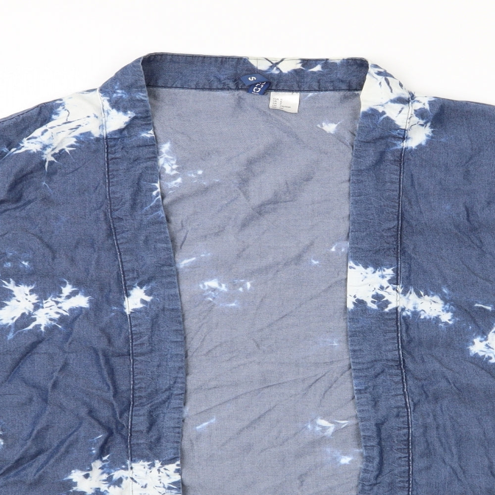 Divided Womens Blue   Kimono Jacket Size 6  - Tye Dye - Divided Lightweight Jacket