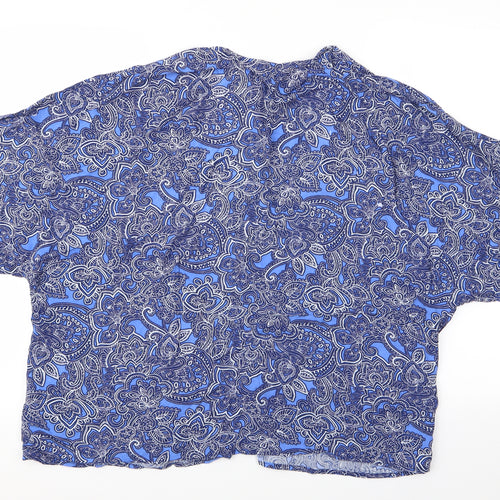 New Look Womens Blue Floral  Kimono Jacket Size 12  - New Look Lightweight Coat