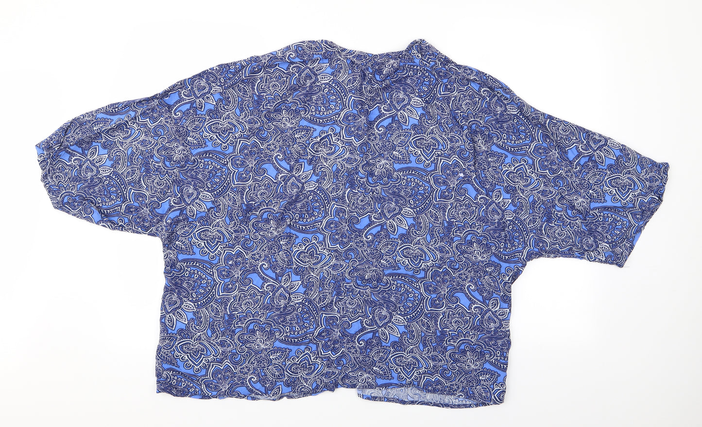 New Look Womens Blue Floral  Kimono Jacket Size 12  - New Look Lightweight Coat