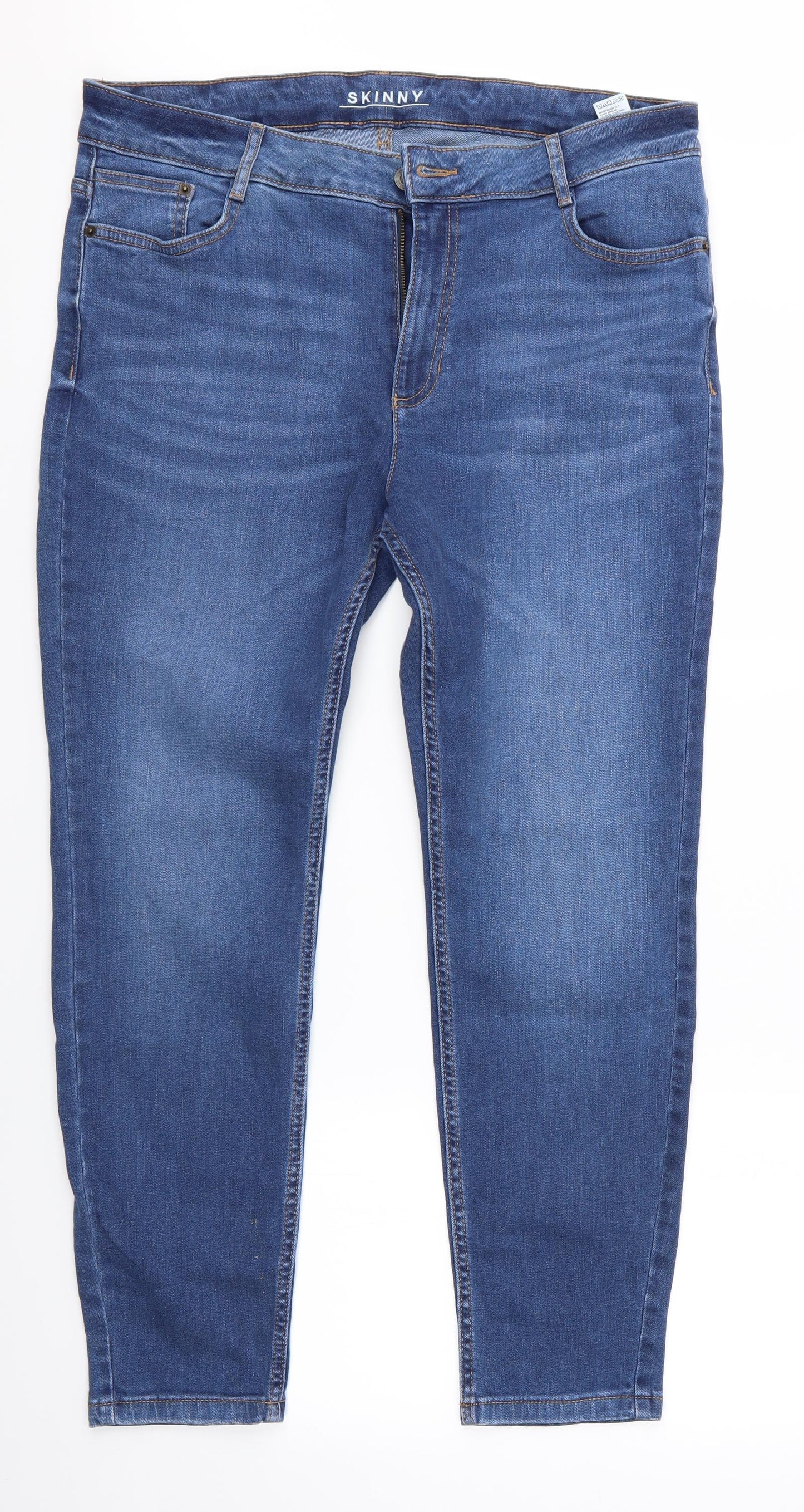 Marks and Spencer Womens Blue   Skinny Jeans Size 16 L27 in - Marks and Spencer