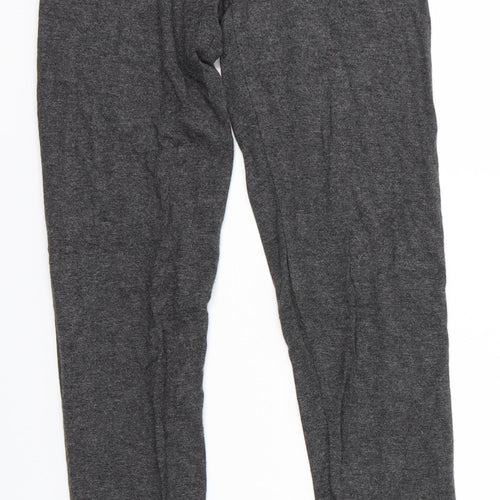 Topshop Womens Grey   Cropped Leggings Size 6 L25 in - Topshop