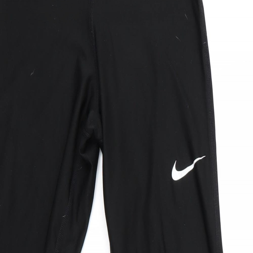 Nike Pro Girls Black   Jegging Trousers Size L - Nike Pro Girls Jeggings