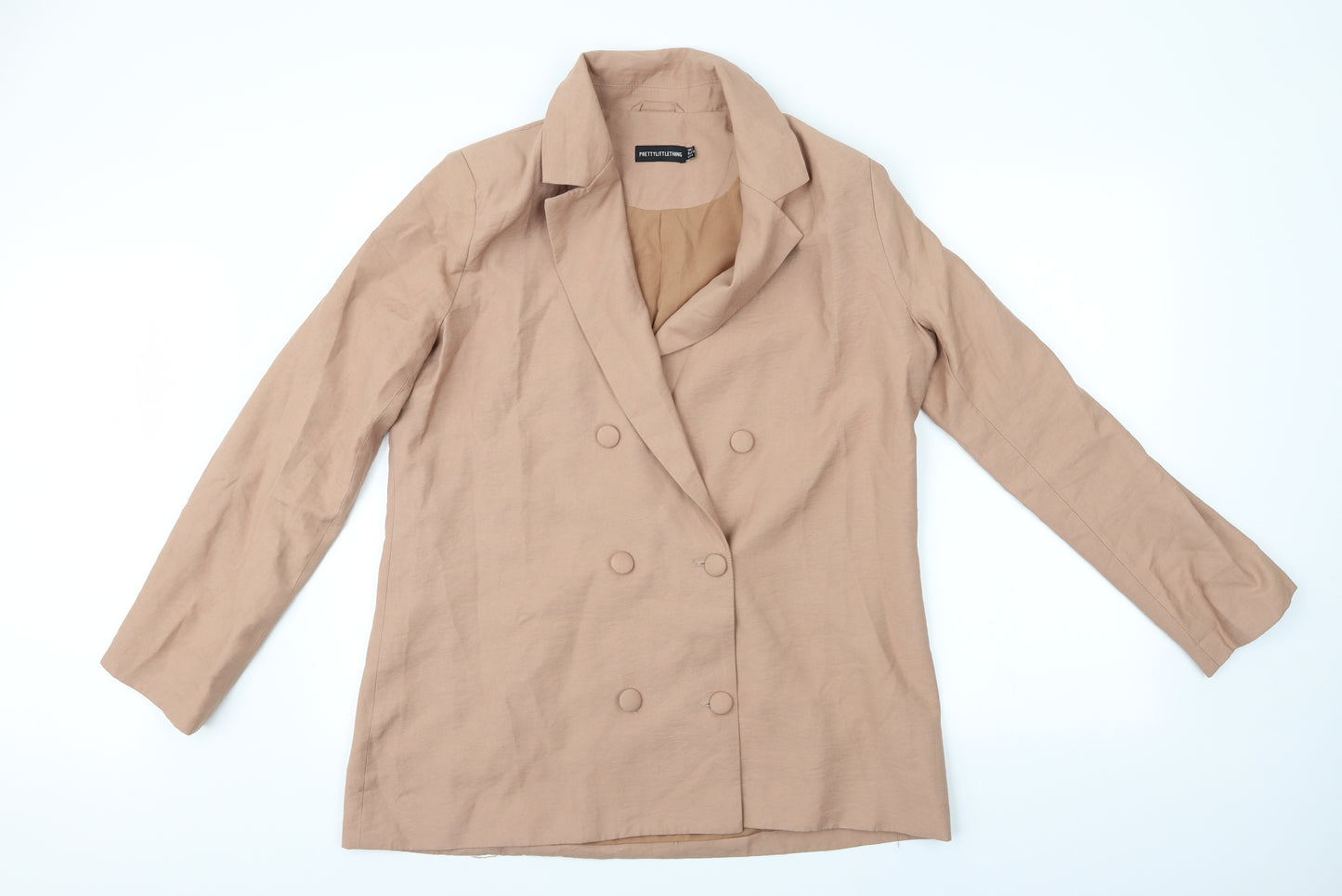 Pretty Little Thing Womens Orange   Jacket Blazer Size 8  - Pretty Little Thing