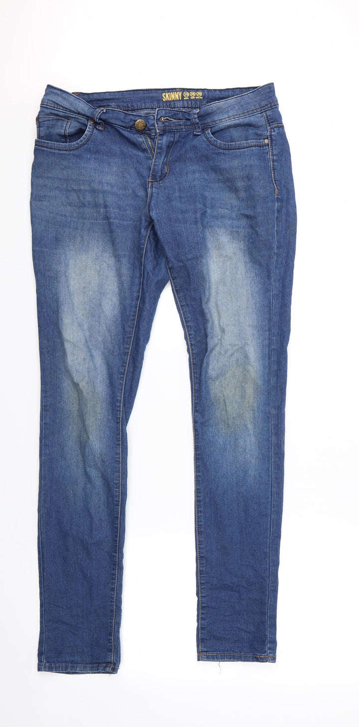 Denim Co Womens Blue Skinny Jeans Size 10 L31 in - Denim Co