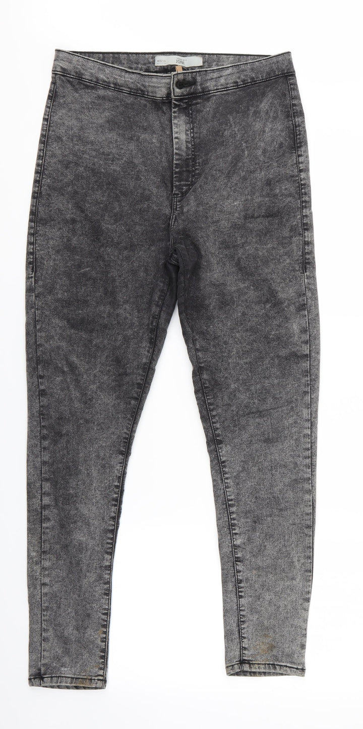 Topshop Moto Mens Black Skinny Jeans Size 32 in L27 in - Topshop Moto Joni