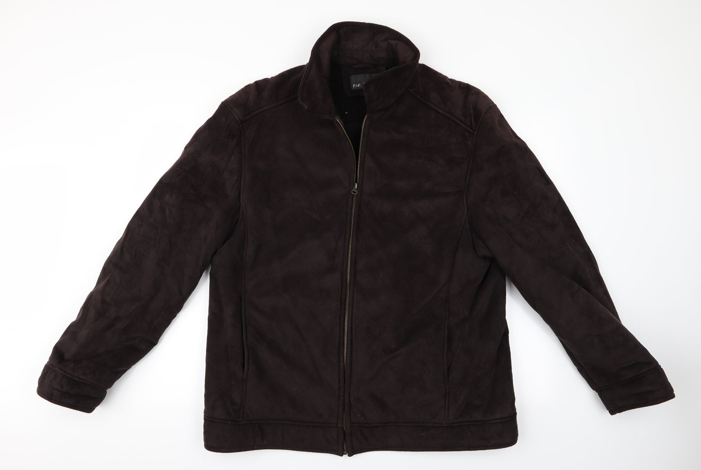 Florence and Fred Mens Brown   Jacket Coat Size XL  - Florence and Fred - Suede Effect