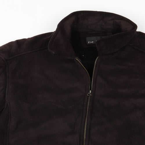 Florence and Fred Mens Brown   Jacket Coat Size XL  - Florence and Fred - Suede Effect