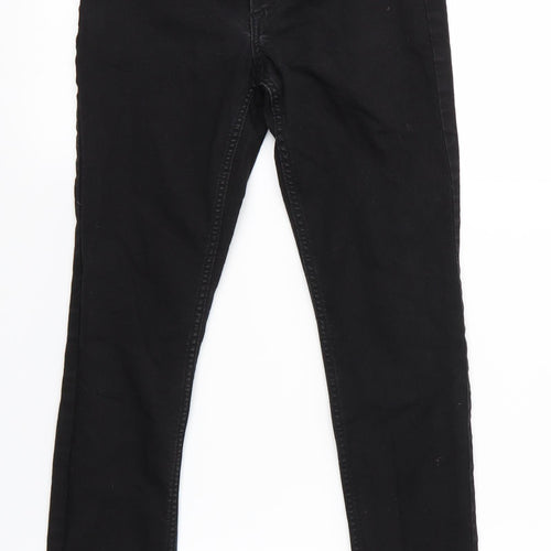 Preworn Girls Black   Jegging Trousers  - Girls School Trousers