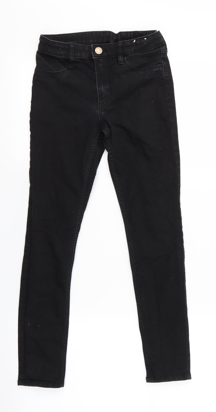 Preworn Girls Black Jegging Trousers - Girls School Trousers