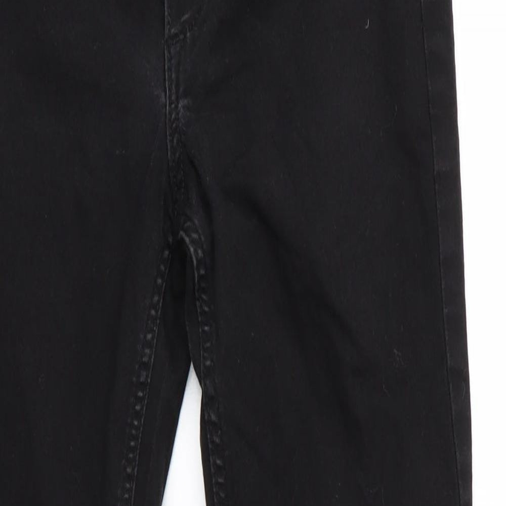 Preworn Girls Black   Jegging Trousers  - Girls School Trousers