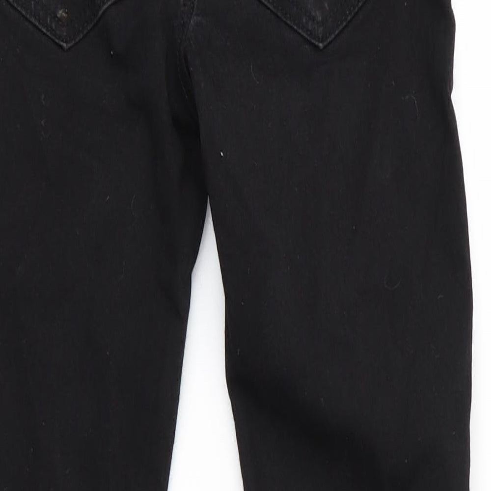 Preworn Girls Black   Jegging Trousers  - Girls School Trousers