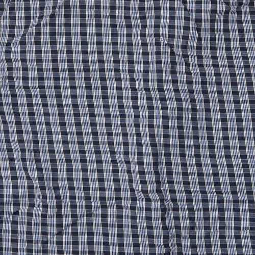 TU Mens Blue Check   Pyjama Top Size L  - Tu Men's Pyjama Top