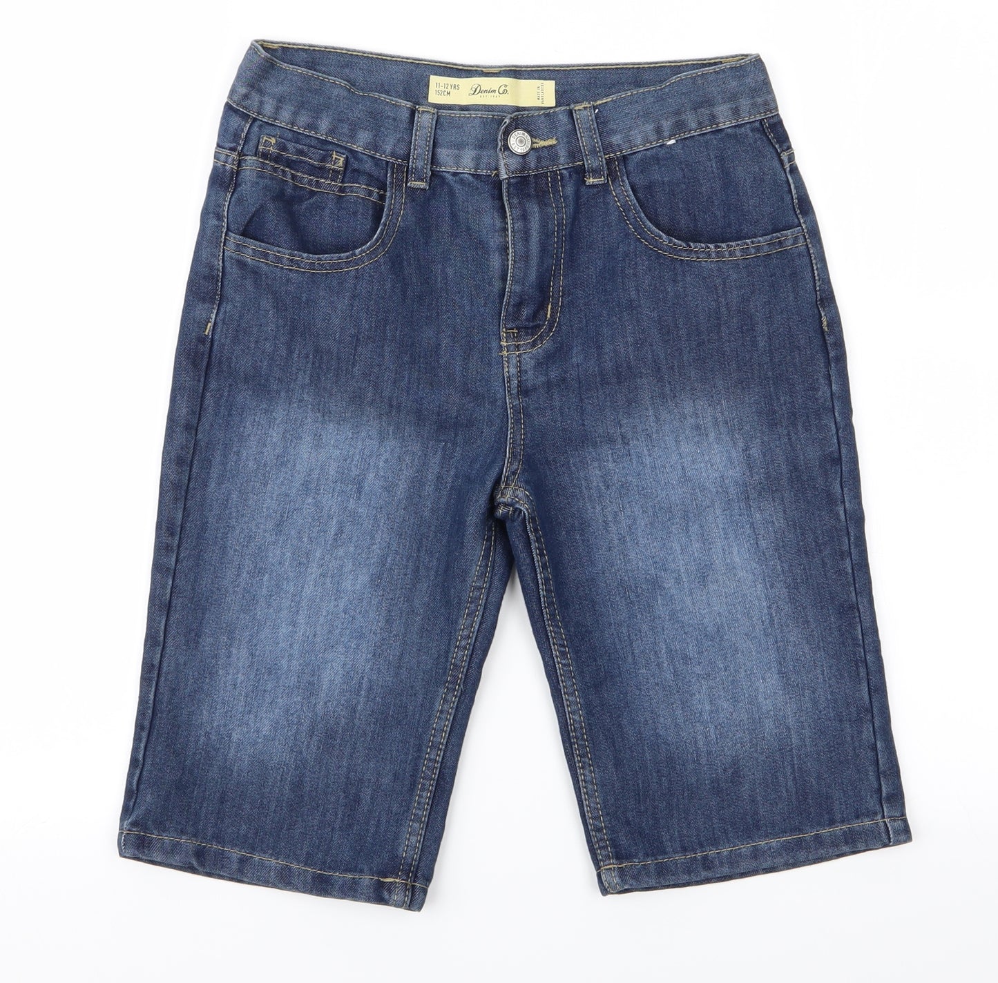 Denim Co Girls Blue   Cropped Jeans Size 11-12 Years - Girls Cropped Jeans