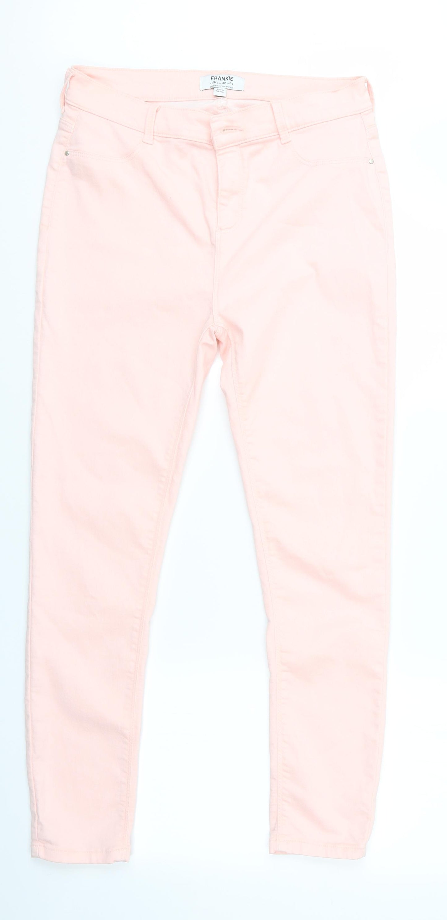 Dorothy Perkins Womens Pink   Skinny Jeans Size 14 L27 in - Dorothy Perkins