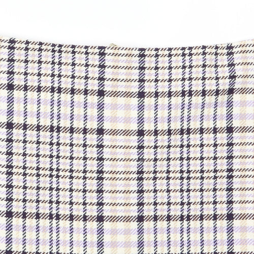 Marks and Spencer Womens Multicoloured Check  Straight & Pencil Skirt Size 14  - Marks and Spencer