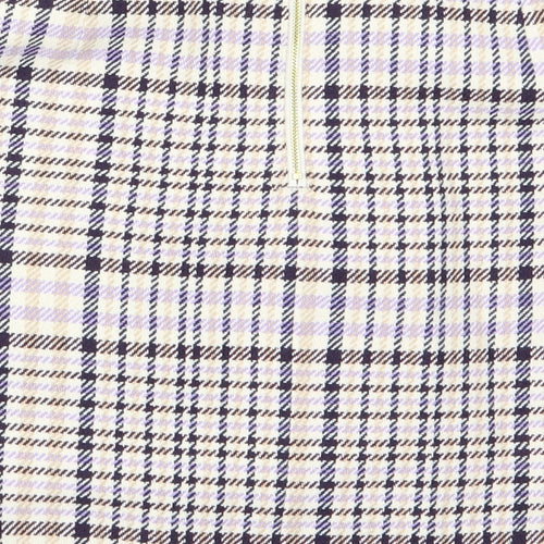 Marks and Spencer Womens Multicoloured Check  Straight & Pencil Skirt Size 14  - Marks and Spencer