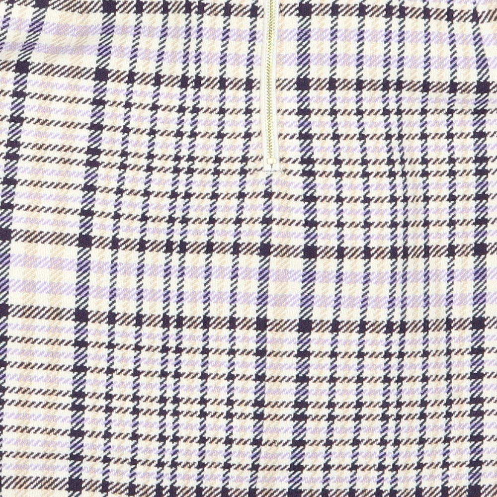 Marks and Spencer Womens Multicoloured Check  Straight & Pencil Skirt Size 14  - Marks and Spencer