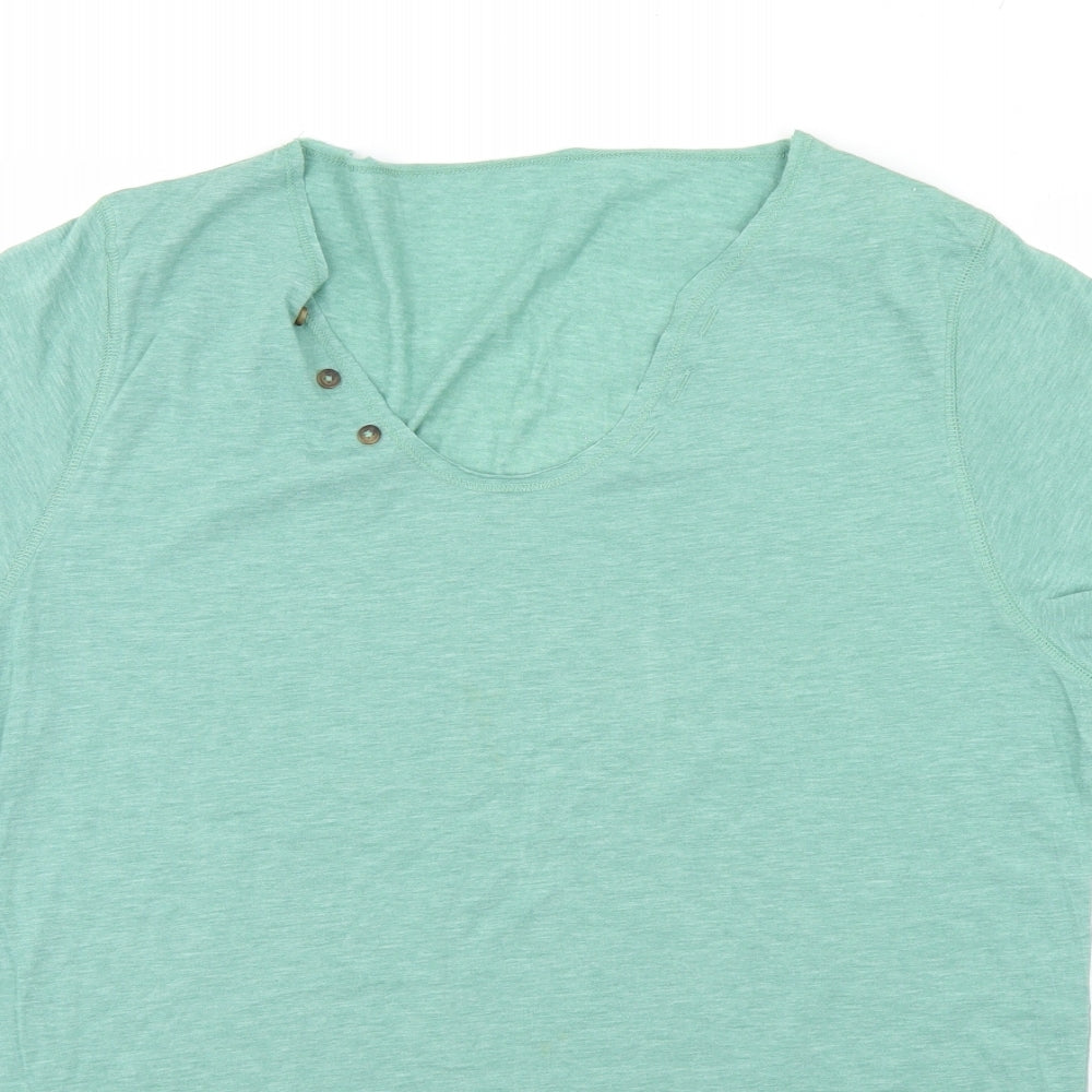 Top man Mens Green    T-Shirt Size XL
