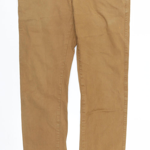 Original Womens Brown  Denim Straight Jeans Size 10 L29 in