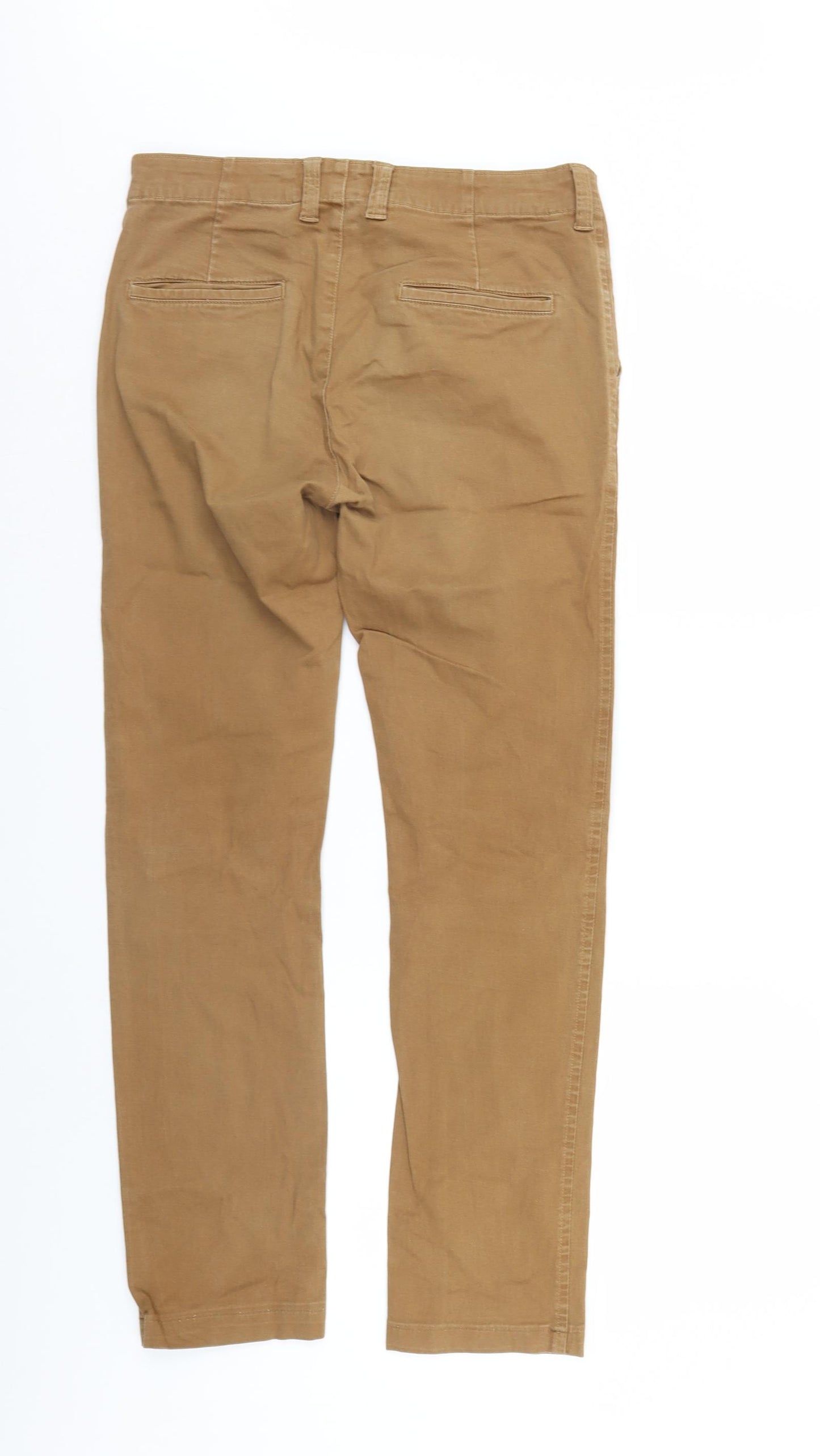 Original Womens Brown  Denim Straight Jeans Size 10 L29 in