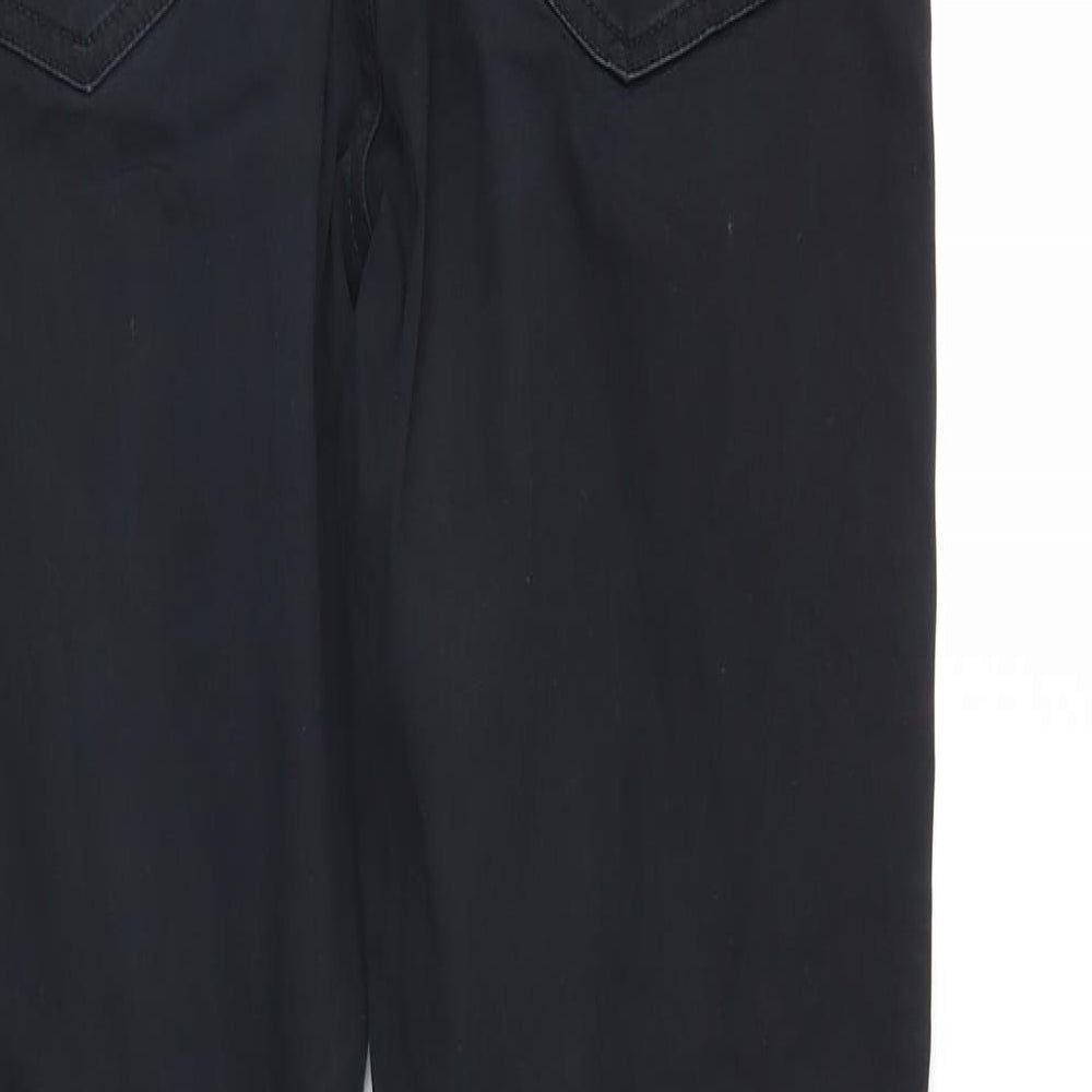 H&M Mens Black  Denim Straight Jeans Size 30 L30 in