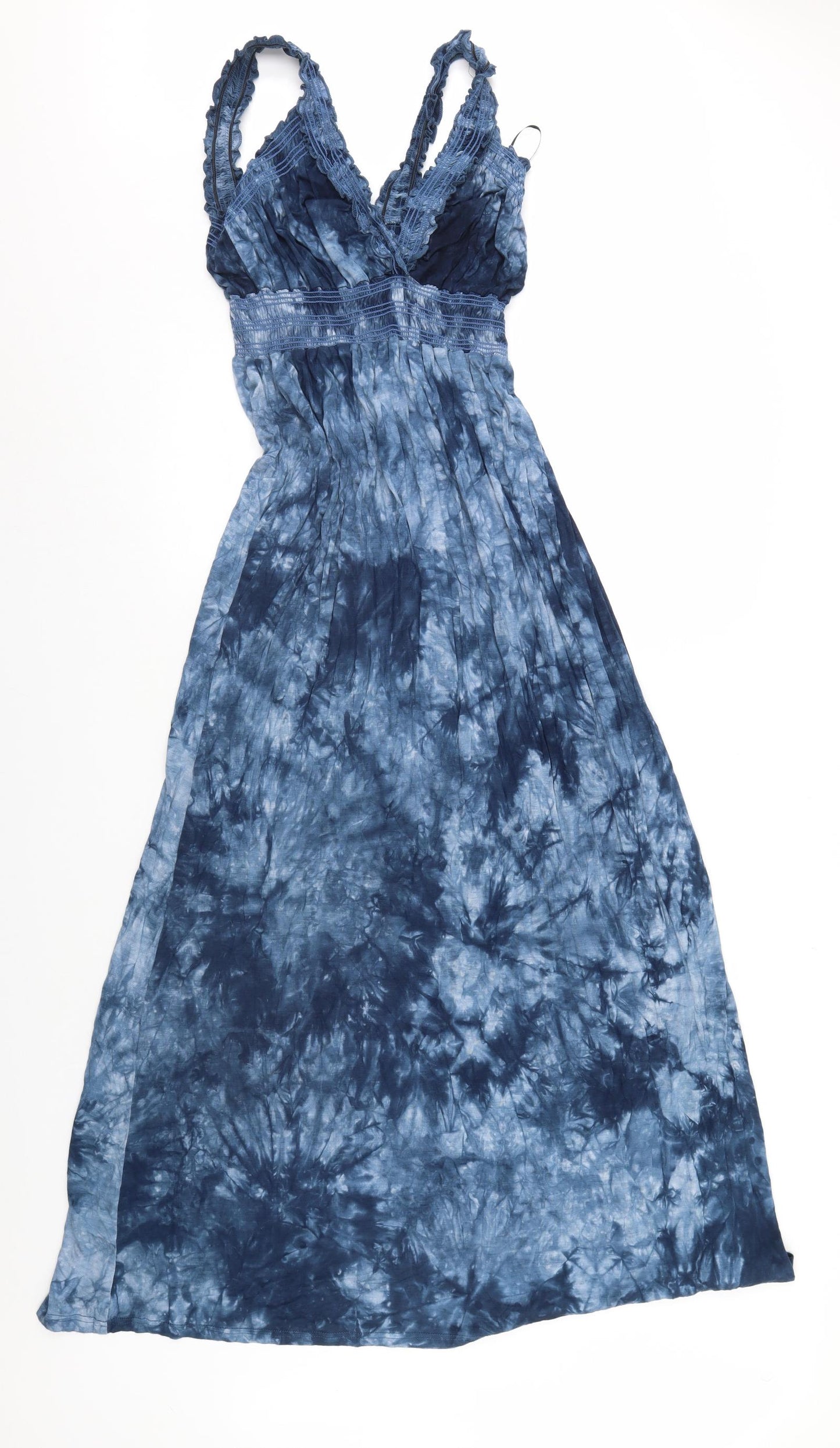 Apricot Womens Blue Tie Dye  Maxi  Size L