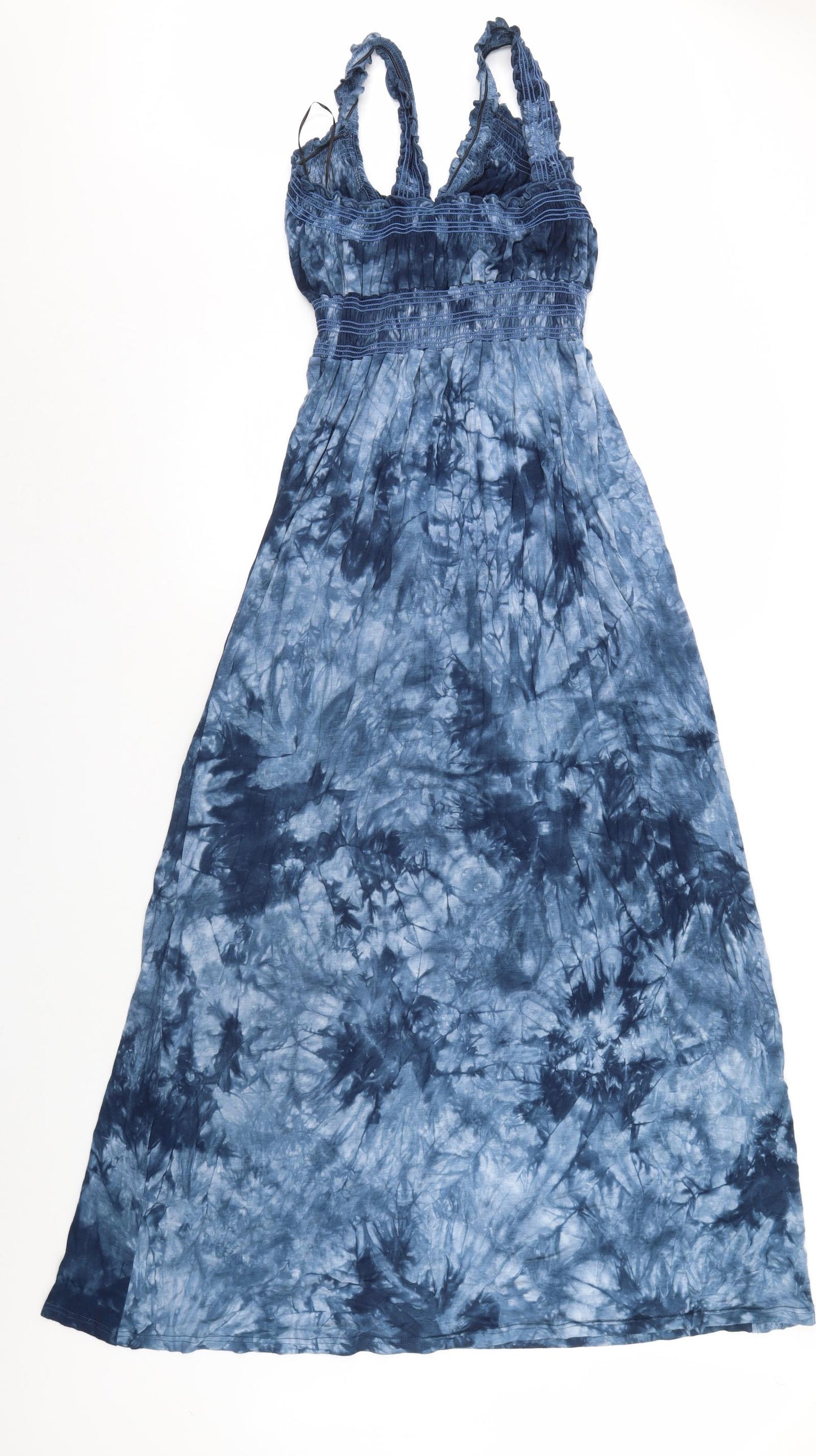 Apricot Womens Blue Tie Dye  Maxi  Size L