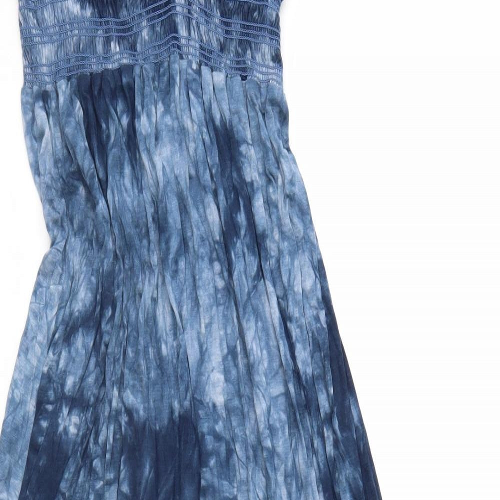 Apricot Womens Blue Tie Dye  Maxi  Size L