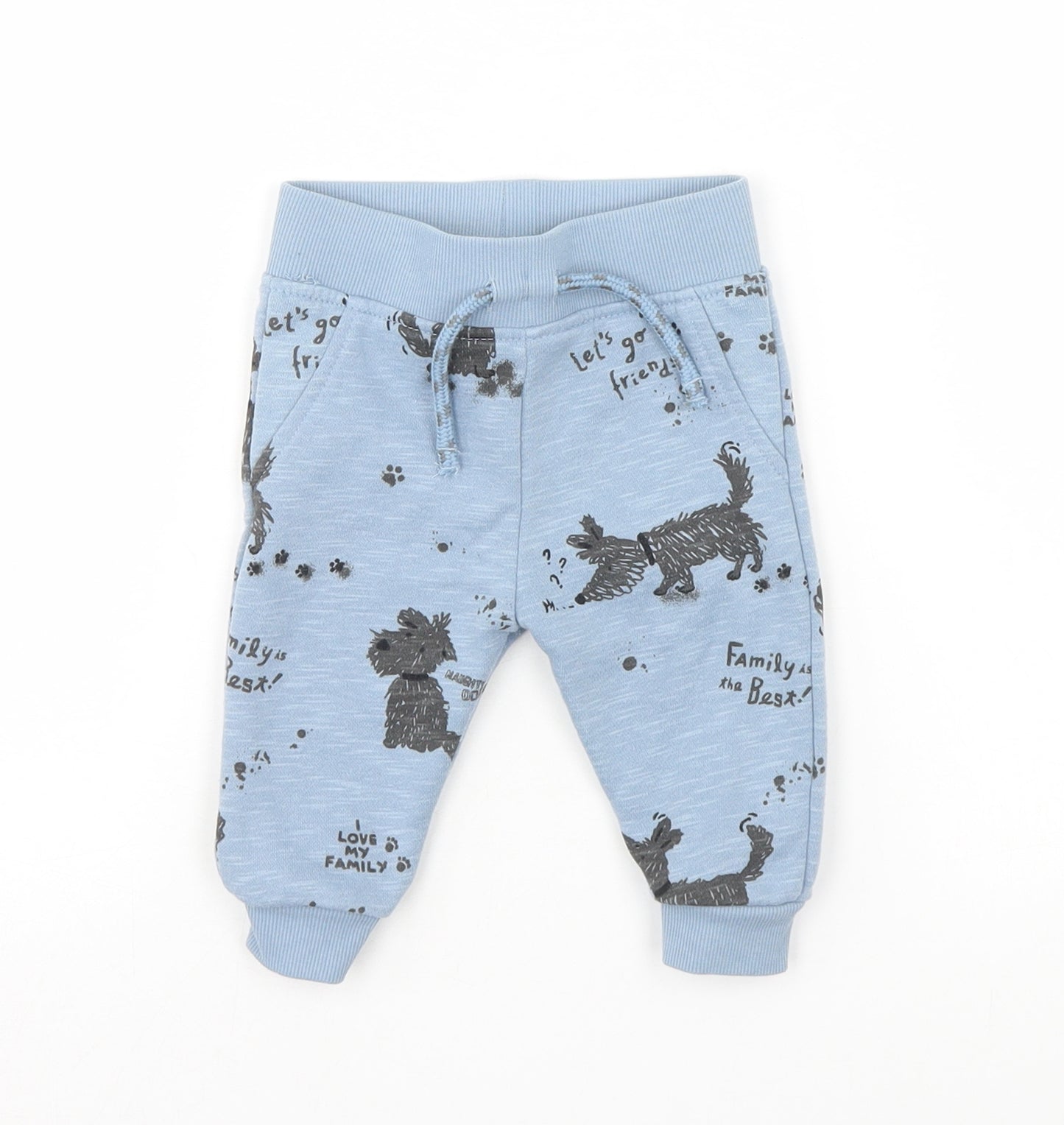 Primark Baby Blue   Jogger Leggings Size 3-6 Months