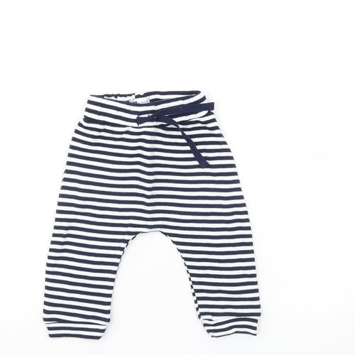 Very Girls Blue Striped  Sweatpants Leggings Size 3-6 Months