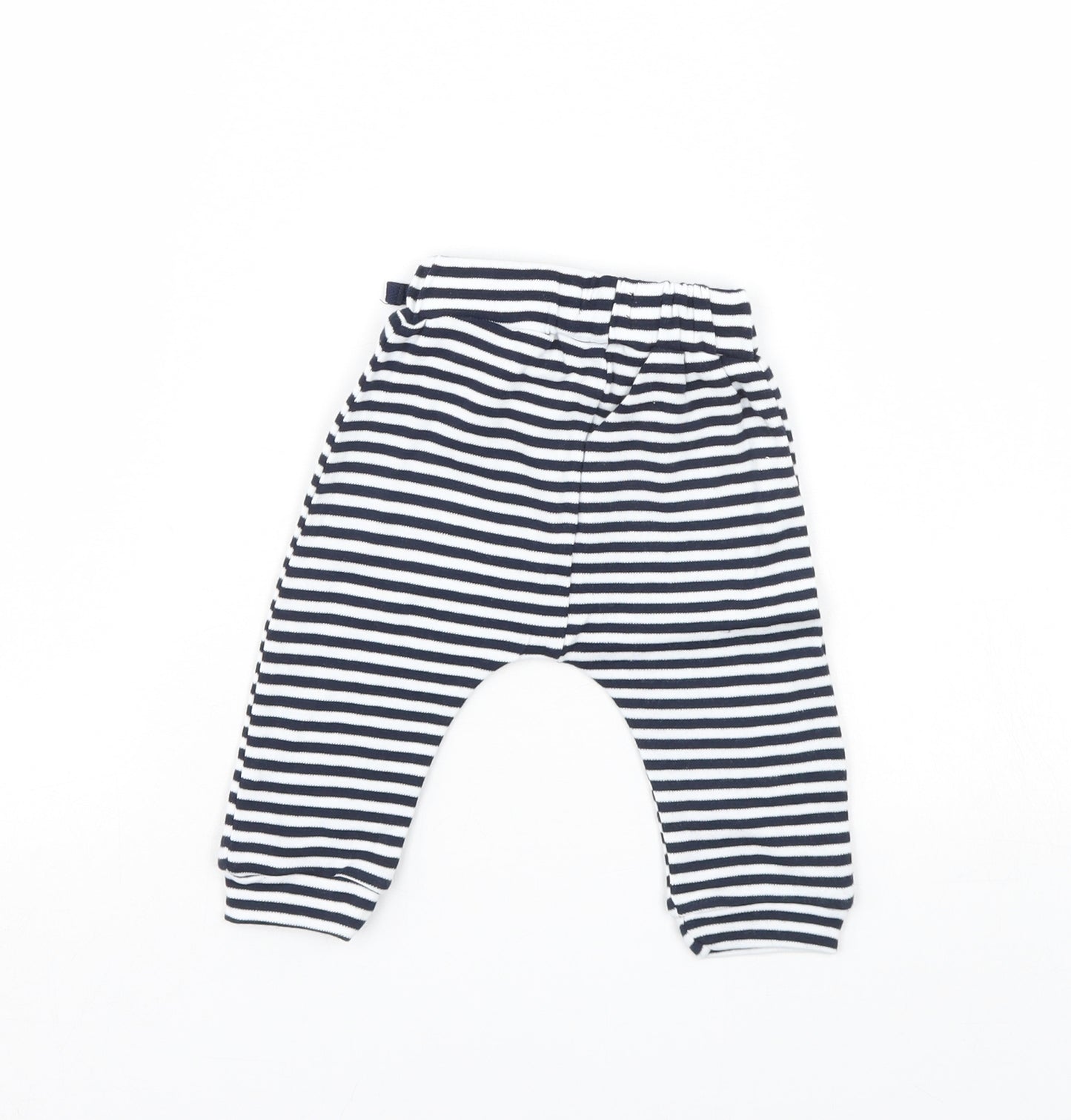 Very Girls Blue Striped  Sweatpants Leggings Size 3-6 Months