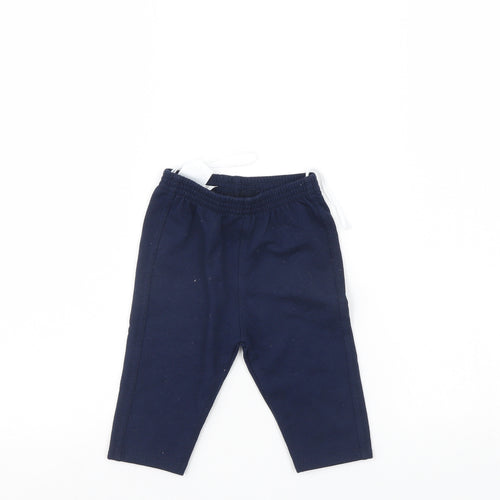 Preworn Boys Blue   Sweatpants Trousers Size 6-9 Months