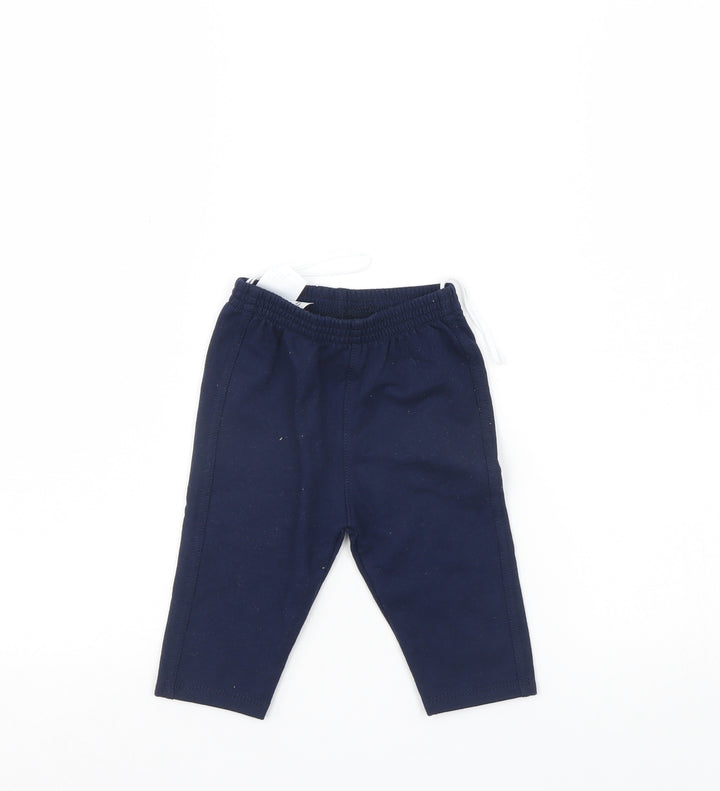 Preworn Boys Blue   Sweatpants Trousers Size 6-9 Months