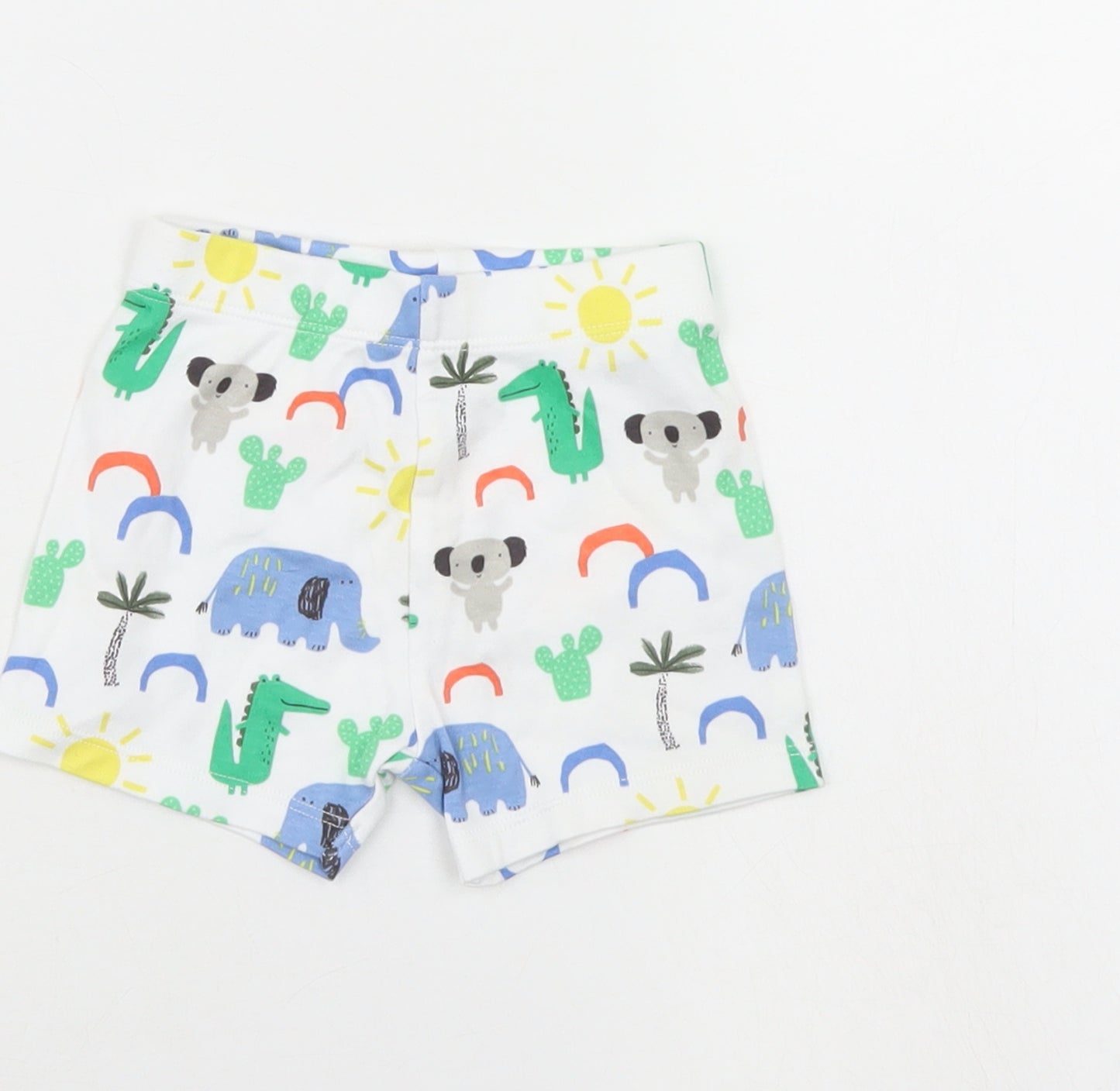 F&F Baby Multicoloured Animal Print  Cropped Leggings Size 3-6 Months  - shorts