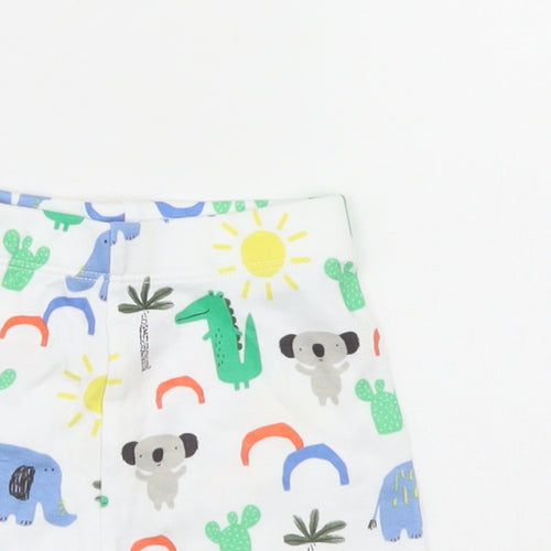 F&F Baby Multicoloured Animal Print  Cropped Leggings Size 3-6 Months  - shorts